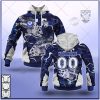 NRL Canterbury-Bankstown Bulldogs Custom Name Number 2021 Fishing Pullover Hoodie