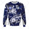 NRL Canterbury-Bankstown Bulldogs Custom Name Number 2021 Fishing Sweatshirt