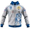 NRL Canterbury-Bankstown Bulldogs Custom Name Number Care Emoji 2020 Jersey Zip Up Hoodie