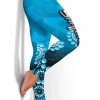 NRL Cronulla-Sutherland Sharks Aboriginal Mix 3D Patterns Leggings