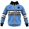 NRL Cronulla-Sutherland Sharks Custom Name Number 1988 ARL/NRL Retro Heritage Vintage Jersey Zip Up Hoodie