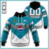 NRL Cronulla-Sutherland Sharks Custom Name Number 1999 Retro Pepsi Jersey Pullover Hoodie