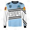 NRL Cronulla-Sutherland Sharks Custom Name Number 2021 Heritage Sweatshirt