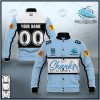 NRL Cronulla-Sutherland Sharks Custom Name Number 2021 Home Jersey Baseball Jacket