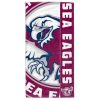 NRL Manly Warringah Sea Eagles Beach Towel V2