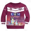 NRL Manly Warringah Sea Eagles Custom Name Number 2020 x Bluey Jersey Kids Sweatshirt