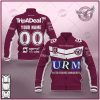 NRL Manly Warringah Sea Eagles Custom Name Number 2021 Home Jersey Baseball Jacket