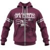 NRL Manly Warringah Sea Eagles Custom Name Number Retro Flag 1947 Jersey Zip Up Hoodie