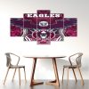 NRL Manly Warringah Sea Eagles Mascot 5 Panel Canvas