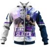 NRL Melbourne Storm Billy Slater No 1 Zip Up Hoodie V3