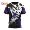 NRL Melbourne Storm Custom Name Number MotoCross T-Shirt V2