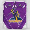 NRL Melbourne Storm Purple White Stripes Logo 1998 – 2018 Doona Cover