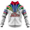 NRL New Zealand Warriors Custom Name Number 1995 Away Jersey Zip Up Hoodie