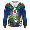 NRL New Zealand Warriors Custom Name Number x The Simpsons 2020 Halloween Sweatshirt