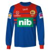 NRL Newcastle Knights Custom Name Number 2020 Home Jersey Care Emoji Sweatshirt