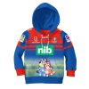 NRL Newcastle Knights Custom Name Number 2020 x Bluey Jersey Kids Pullover Hoodie
