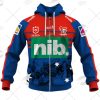 NRL Newcastle Knights Custom Name Number 2021 ANZAC Jersey Zip Up Hoodie