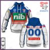 NRL Newcastle Knights Custom Name Number 2021 Away Jersey Pullover Hoodie