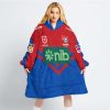 NRL Newcastle Knights Custom Name Number 2023 Home Jersey Fleece Oodie