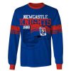NRL Newcastle Knights Custom Name Number Flag Retro Jersey 1988 Sweatshirt