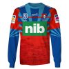 NRL Newcastle Knights Custom Name Number NRL Nines 2020 Jersey Sweatshirt
