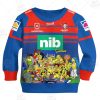 NRL Newcastle Knights Custom Name Number x The Simpsons 2020 Halloween Kids Sweatshirt