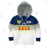 NRL North Queensland Cowboys Custom Name Number 1995 Vintage Retro Heritage Jersey Kids Pullover Hoodie