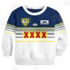 NRL North Queensland Cowboys Custom Name Number 1995 Vintage Retro Heritage Jersey Kids Sweatshirt