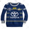 NRL North Queensland Cowboys Custom Name Number 2021 Home Jersey Kids Sweatshirt