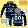 NRL North Queensland Cowboys Custom Name Number 2021 Home Jersey Pullover Hoodie