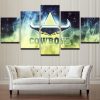 NRL North Queensland Cowboys Yellow Flame Edition 5 Panel Canvas