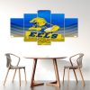 NRL Parramatta Eels Blue Yellow Indigenous 5 Panel Canvas