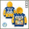 NRL Parramatta Eels Custom Name Number 2020 x Bluey Jersey Kids Pullover Hoodie