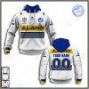 NRL Parramatta Eels Custom Name Number 2021 Alternate Jersey Pullover Hoodie