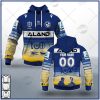 NRL Parramatta Eels Custom Name Number 2021 ANZAC RAAF 100 Jersey Pullover Hoodie