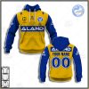 NRL Parramatta Eels Custom Name Number 2021 Away Jersey Pullover Hoodie