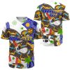 NRL Parramatta Eels Custom Text Indigenous Baseball Jersey V2