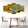 NRL Parramatta Eels Superman 5 Panel Canvas
