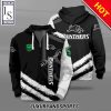 NRL Penrith Panthers Black White Zip Up Hoodie V13