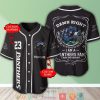 NRL Penrith Panthers Custom Name Number Black Mascot Damn Right Baseball Jersey V11