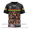 NRL Penrith Panthers Custom Name Number Black Premiers 2022 – 2023 T-Shirt