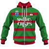NRL South Sydney Rabbitohs Custom Name Number 1989 Vintage Retro Jersey Zip Up Hoodie