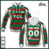 NRL South Sydney Rabbitohs Custom Name Number 2021 Away Jersey Pullover Hoodie