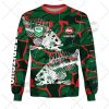 NRL South Sydney Rabbitohs Custom Name Number 2021 Fishing Sweatshirt