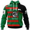 NRL South Sydney Rabbitohs Custom Name Number 2023 Mix Jersey Pullover Hoodie