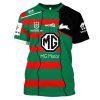 NRL South Sydney Rabbitohs Custom Name Number 2023 Mix Jersey T-Shirt