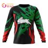 NRL South Sydney Rabbitohs Custom Name Number MotoCross Sweatshirt V2