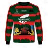 NRL South Sydney Rabbitohs Custom Name Number x The Simpsons 2020 Halloween Sweatshirt