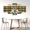 NRL South Sydney Rabbitohs New Comic Style 5 Panel Canvas