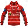 NRL St. George Illawarra Dragons Custom Name Number 2021 Alternate Jersey Pullover Hoodie